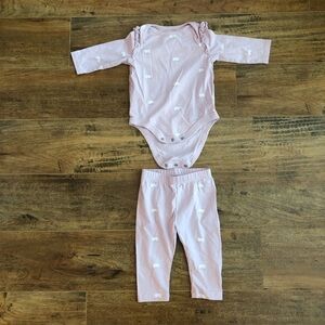 GAP Baby Organic Cotton Mix and Match Printed Bodysuit and Leggings 2-Piece 3-6M